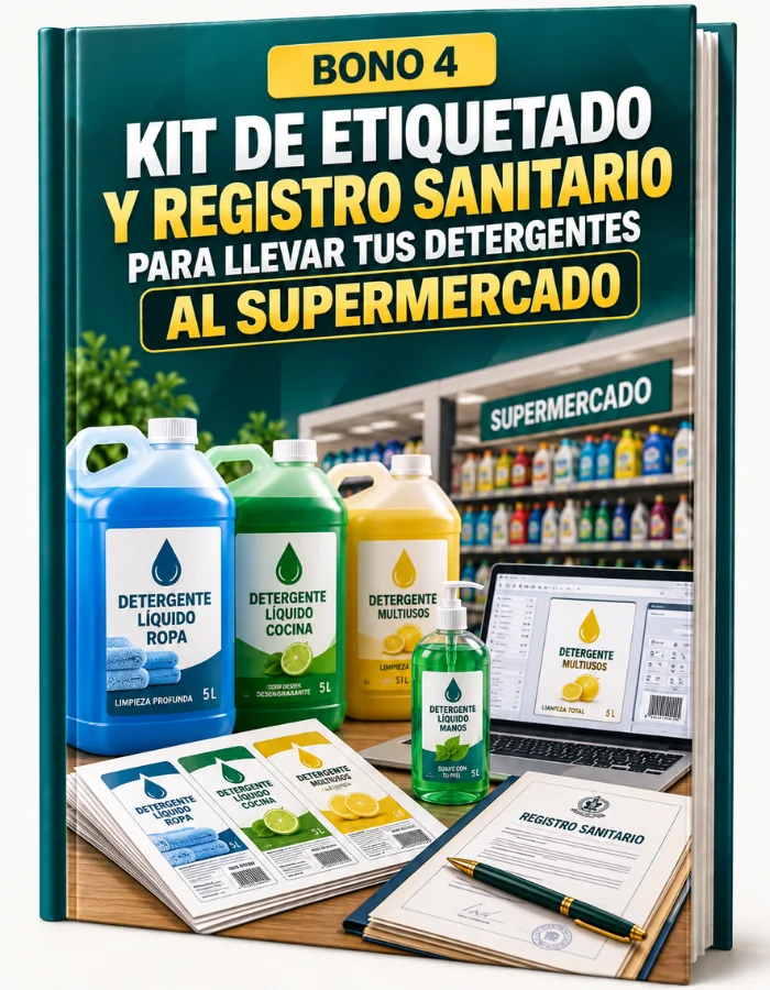 Mockup del Bono 4: Kit de etiquetado y guía de requisitos básicos